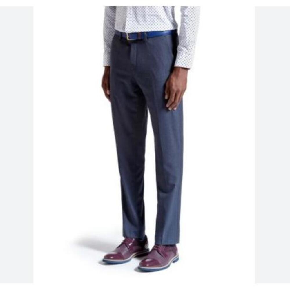 Ted Baker Grey Coptro Classic Fit Trousers Pants - Size 34R